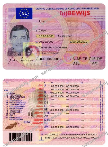 Netherlands driving license
